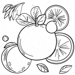 Juicy Orange Coloring Page 15254-3330