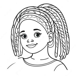 Black Girl Coloring Pages