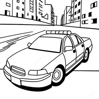 Fast Police Car Coloring Page 16082 3520
