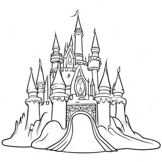 Elsa Ice Castle Coloring Page 1628-189