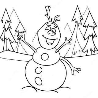 Olaf The Snowman Coloring Page 1630-2356