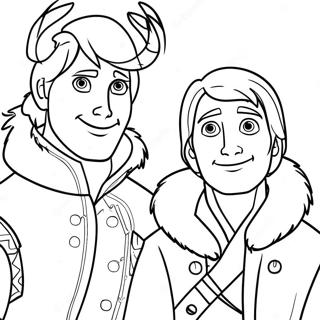 Kristoff And Sven Coloring Page 1631-248