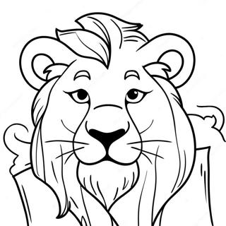 Majestic Lion King Coloring Page 16999-3706