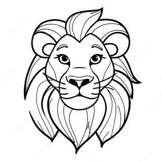 Majestic Lion King Coloring Page 16999-3707