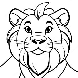 Roaring Lion King Coloring Page 17000-3710