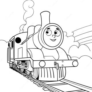 Gordon The Big Blue Engine Coloring Page 17177-3760