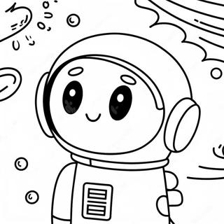 Among Us Crewmate In Space Coloring Page 1723-1717