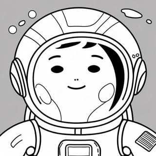 Among Us Crewmate In Space Coloring Page 1723-1720