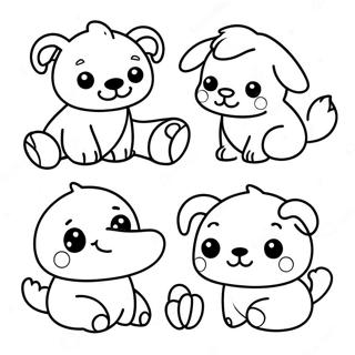 Cute Baby Animals Coloring Page 17259-3765