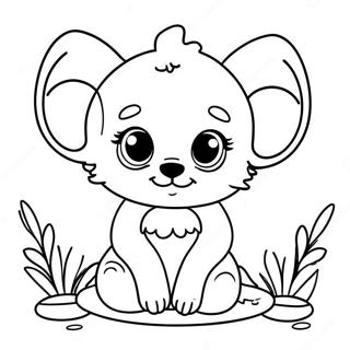 Cute Baby Animals Coloring Page 17259-3768