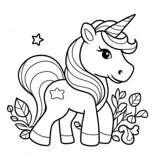 Adorable Baby Unicorn Coloring Page 17260-3769