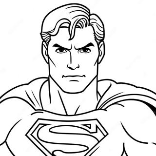 Superman With Cape Coloring Page 17339 3793