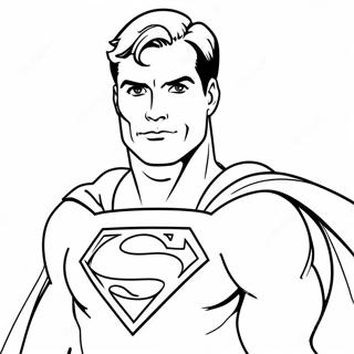 Superman With Cape Coloring Page 17339 3794