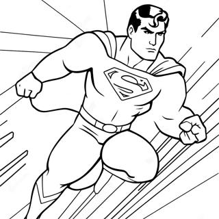 Superman In Action Coloring Page 17340 3797