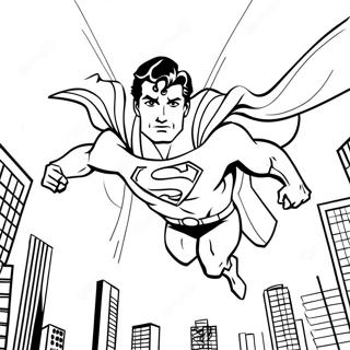 Superman In Action Coloring Page 17340 3799