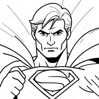 Superman In Action Coloring Page 17340 3800