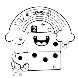 Numberblocks In A Rainbow Coloring Page 17531-3839