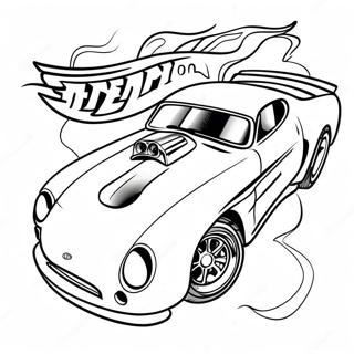 Fast Hot Wheels Race Car Coloring Page 17622-3846