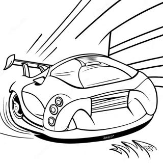 Fast Hot Wheels Race Car Coloring Page 17622-3847