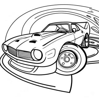 Fast Hot Wheels Race Car Coloring Page 17622-3848