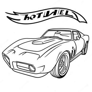 Colorful Hot Wheels Sports Car Coloring Page 17623-3849