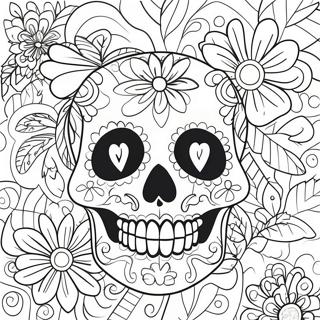 Sugar Skull Coloring Pages