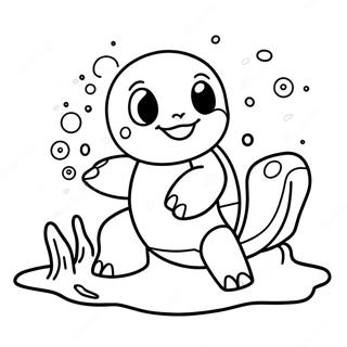 Squirtle Splashing Water Coloring Page 18812 4116