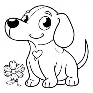 Adorable Dachshund Coloring Page 1900 2294