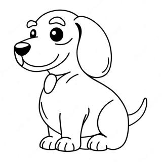 Adorable Dachshund Coloring Page 1900 2296