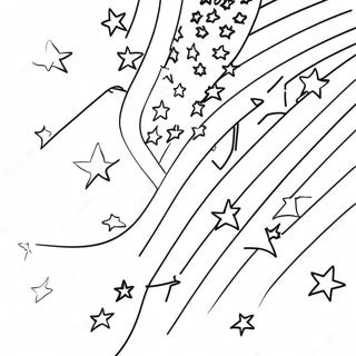 American Flag With Stars And Stripes Coloring Page 19077-4163