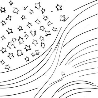 American Flag With Stars And Stripes Coloring Page 19077-4164