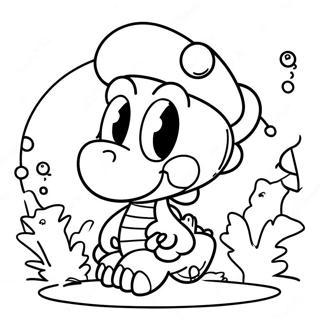 Yoshi And Friends Adventure Coloring Page 19168 4189