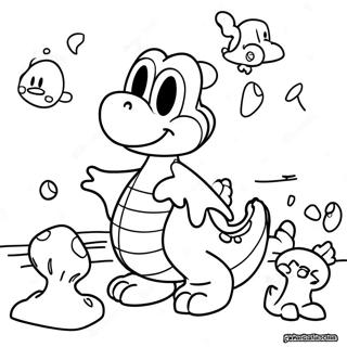 Yoshi And Friends Adventure Coloring Page 19168 4190