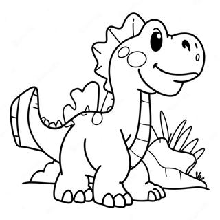 Yoshi Riding A Dinosaur Coloring Page 19169-4196
