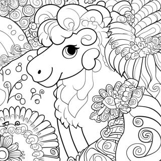 Curly Sheep Tails Coloring Page 19263-4214