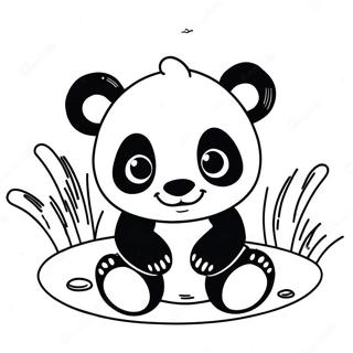 Cute Baby Panda Coloring Page 19636-4293