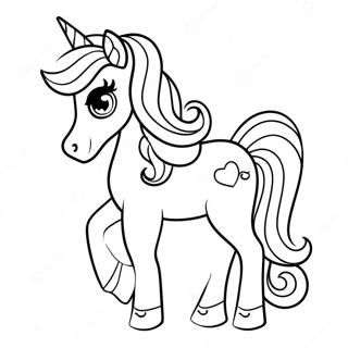 Lisa Frank Rainbow Unicorn Coloring Page 19821-4323