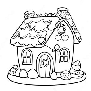 Gingerbread House Coloring Pages