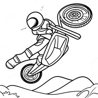 Cool Dirt Bike Stunt Coloring Page 20177-4405