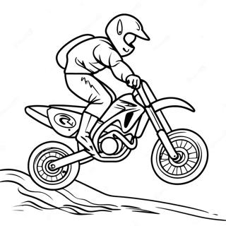 Cool Dirt Bike Stunt Coloring Page 20177-4406