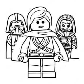 Lego Star Wars Jedi Knight Coloring Page 20457-4463