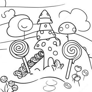 Candy Coloring Pages