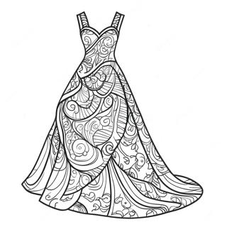 Dress Coloring Pages