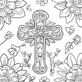 Cross Coloring Pages