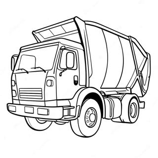 Garbage Truck Coloring Pages