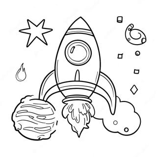 Rockets Coloring Pages