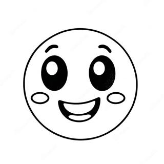Smiling Emoji Coloring Page 21292-4643