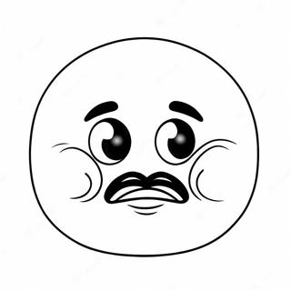 Sad Emoji Coloring Page 21295-4655