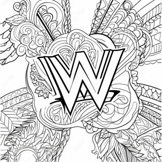 Wwe Logo Coloring Page 21397-4667