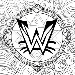 Wwe Logo Coloring Page 21397-4668